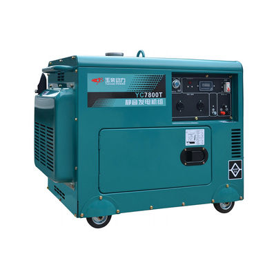 7Conjunto y modelo portátil de generador diesel silencioso de.0kva con voltaje nominal de 230V/400V