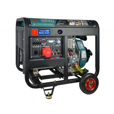 Conjunto de generador diesel de 10 KVA con alternador de cobre 100% completo y arranque eléctrico de 24 V CC