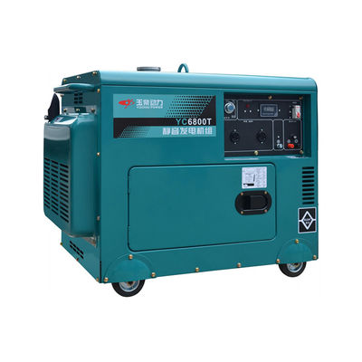 Conjunto silencioso de generadores diesel de 5,6 KVA con ajuste automático de voltaje y larga vida útil