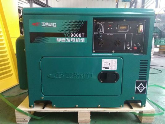 Conjunto de generador diesel de 10 KVA con alternador de cobre 100% completo y arranque eléctrico de 24 V CC
